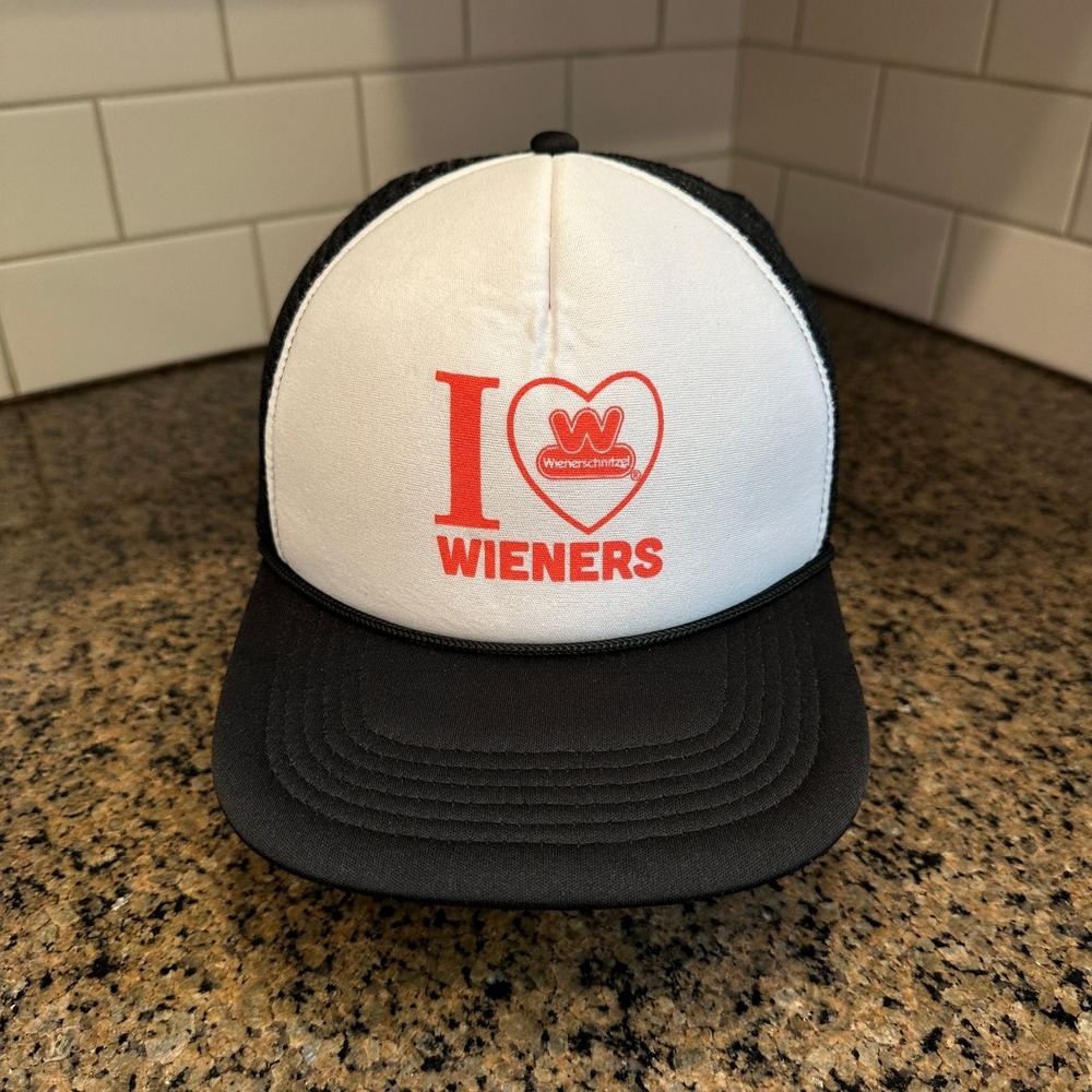 I Love Wieners Wienerschnitzel Clipper Trucker Hat Adjustable Snapback
